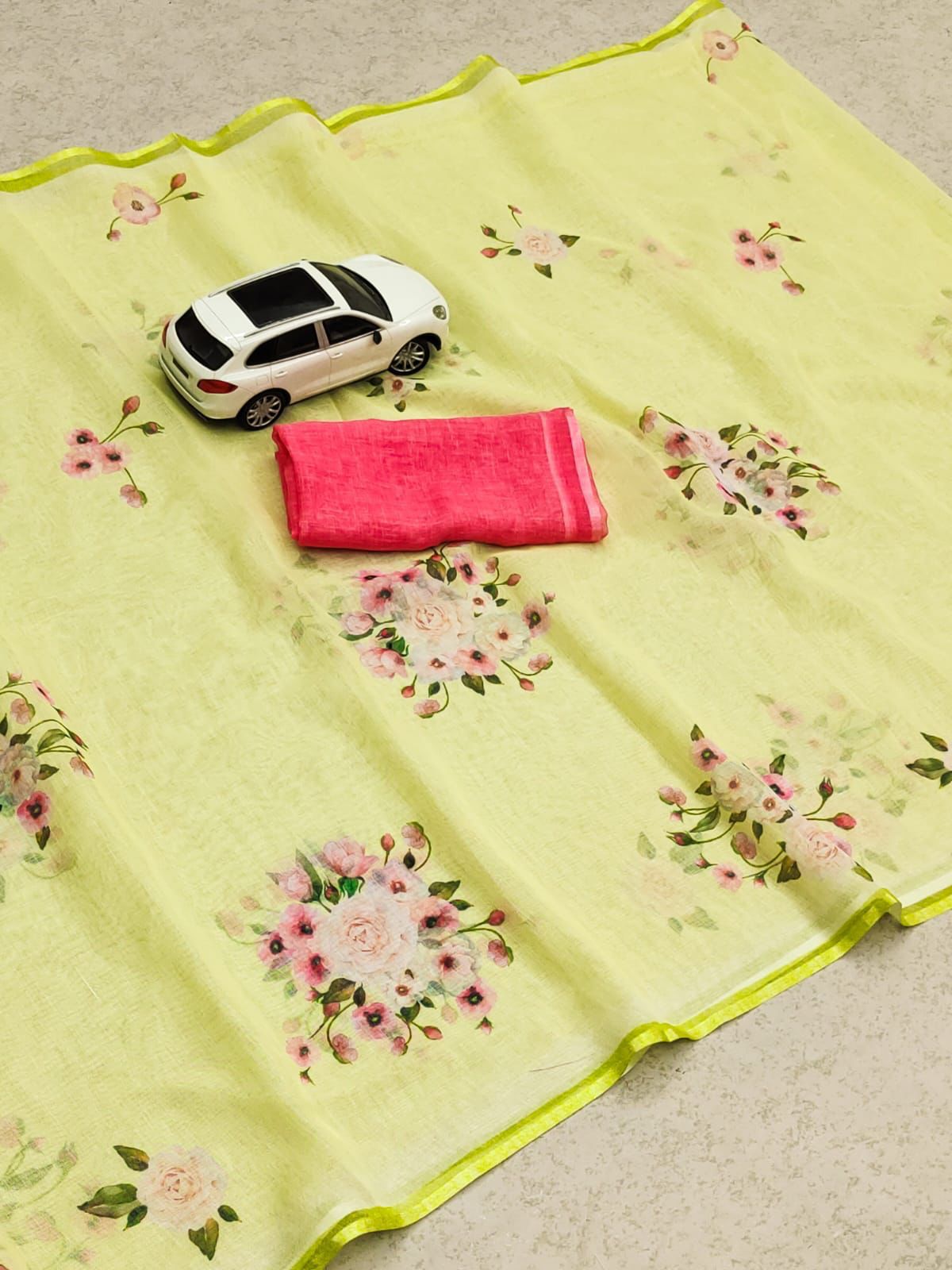 MG 256 Linen Printed Daily Wear Sarees Catalog